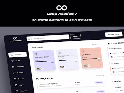 Loop Academy – Simplifying Online Learning with Intuitive UX