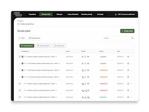 Construction Journal Platform