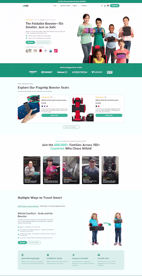 Shopify Store Development - Mifold
Developed