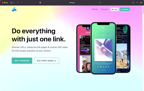 SaaS - BioLinks Pages Builder - Laravel/Vue.JS