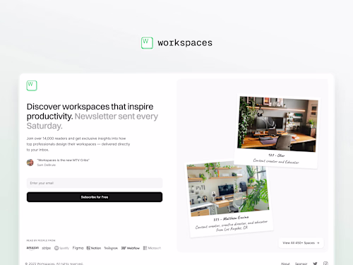 Workspaces – Web Design & Webflow Build