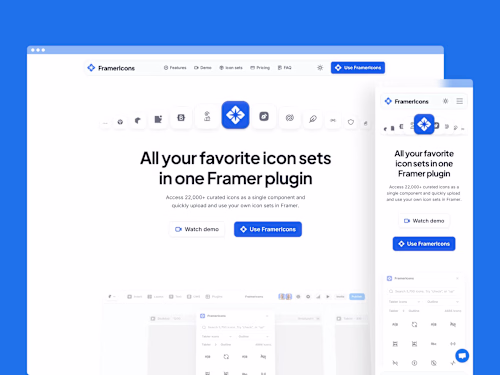 FramerIcons - Framer design + development