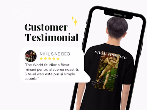 👕TESTIMONIAL Nihil Sine Deo- T-Shirt Maker