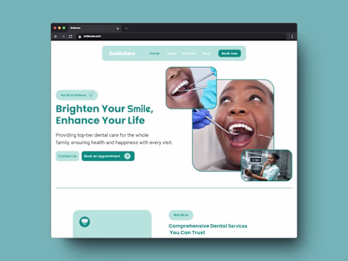 Radiant Smiles - Modern Dental Website Design