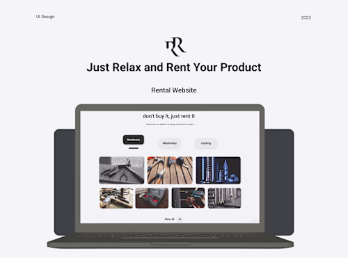 Relax n Rent - Website design 