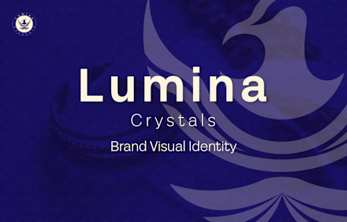 Lumina crystals brand visual identity