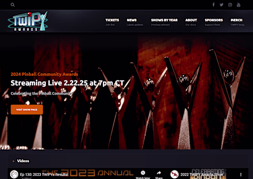 The Pinball Community Awards | The TWIPYs