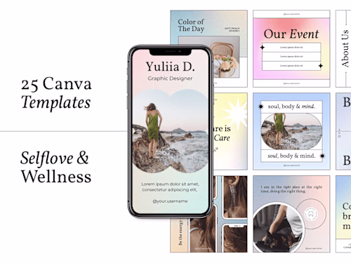 Wellness Instagram Templates | Canva Templates