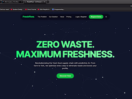 This is a startup website