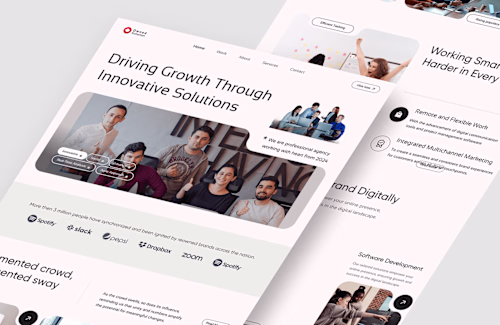Owned - Digital Agency Landing Page Website