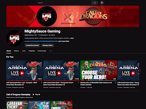 MightySauce Gaming (YouTube Channel)