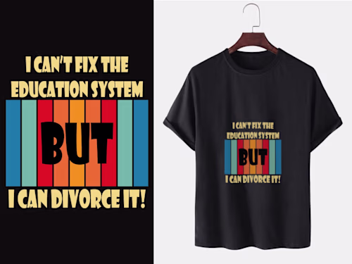 Custom Quote Illustration to print on a T-Shirt Design