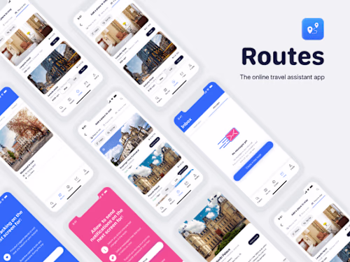 UI/UX design for travel app 