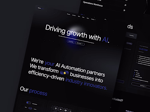 Anmoagentic website customisation using template