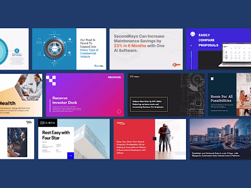 presentation design, pitch deck creation and power point slides