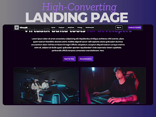 High-Converting Landing Page