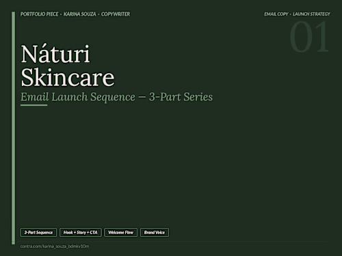 Náturi Skincare - Email Launch