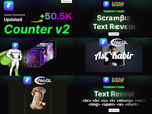 Custom Code Component for Framer