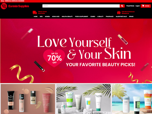 Eurasia Supplies Brand Cosmetics of bangladesh