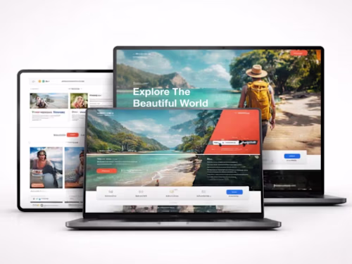 Modern Travel Website Design
A visually