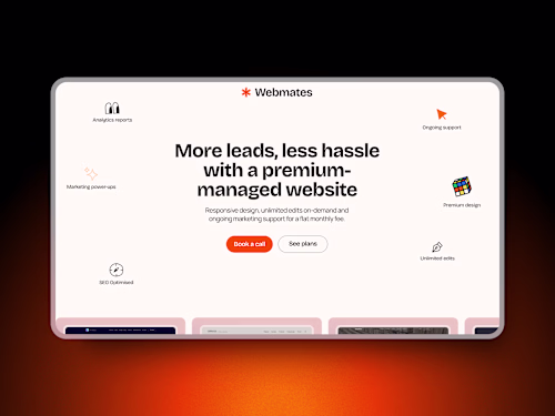 Webmates: Framer design & development
