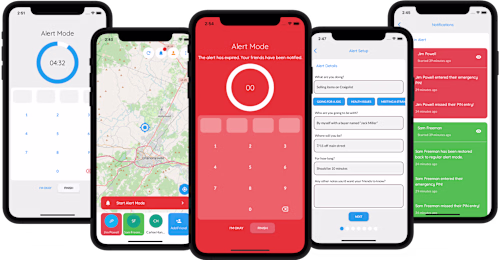 SafeAlone - Realtime Location and Notifications