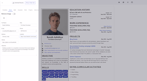 ResFolio - Resume Builder
