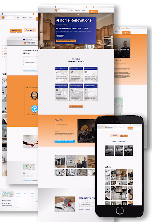 HVAC and Home Renovations Website Client