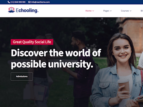 Educational Wesbsite Landing Page 💻