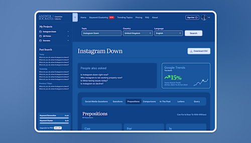 SEO SaaS Platform UI UX Design