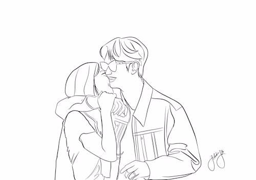 Line art illustrations 