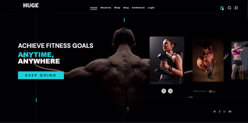 Gym website - Responsive design with Wordpress