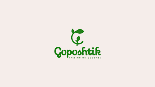 Goposhtik,Grocery Brand identity design, Logo