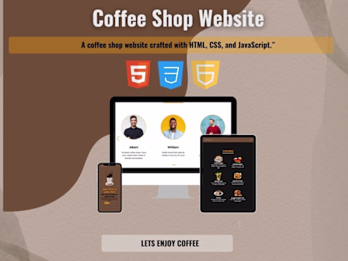 Coffee Shop Website – Modern & Responsive Design