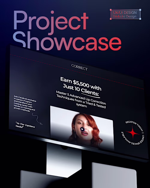 Correct Clinic - Website Design (Landing page, Visual Design)