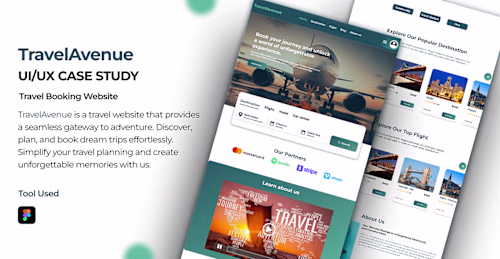 TRAVEL BOOKING WEBSITE | UI/UX CASE STUDY on Behance
