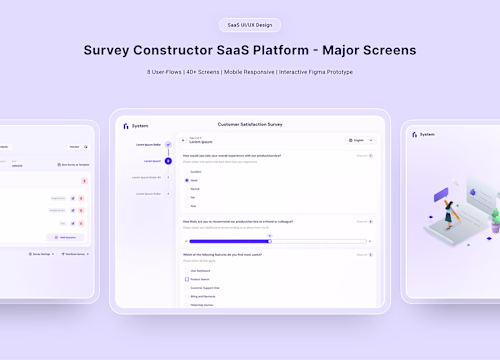 Survey Creation Platform - SaaS UI/UX Design