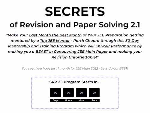 Secrets of Revision and Paper Solving