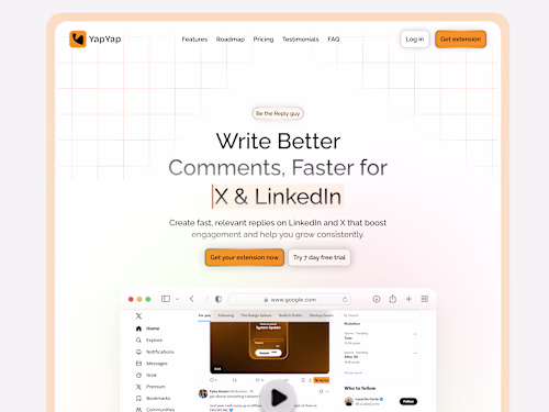AI Comment Generator Landing Page Design