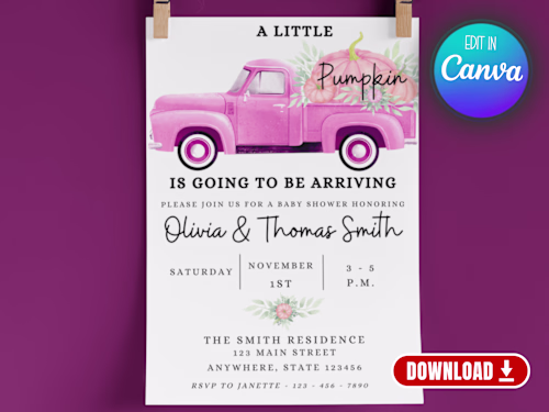 A Little Pumpkin Is Going To Arrive