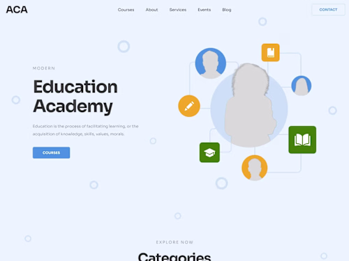 Academy_landing Page