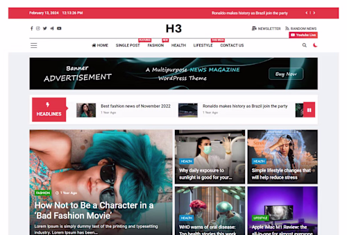 News & Magazine Website