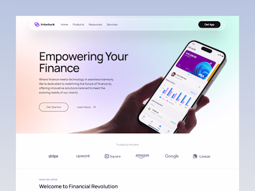 Interlock — Website for Fintech Startups