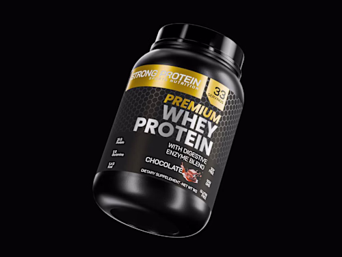WHEY PROTEIN | 3D Product Visualization