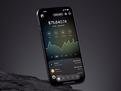 Crypto Web3 Wallet App: Portfolio Overview Design