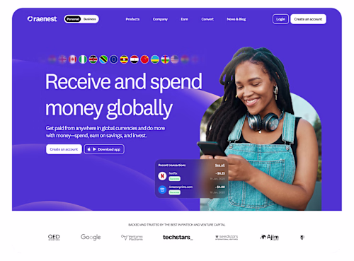 Raenest Website Redesign for Series A Transition