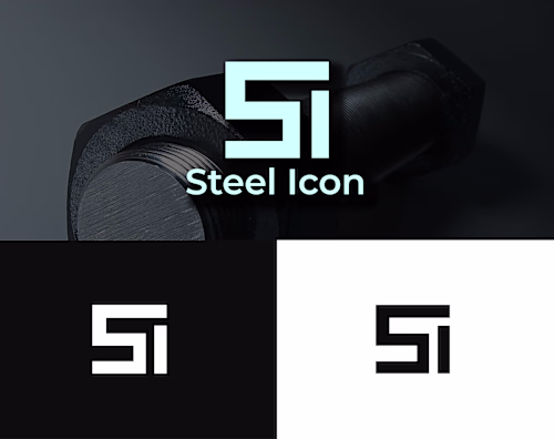 Steel Icon Logo Design