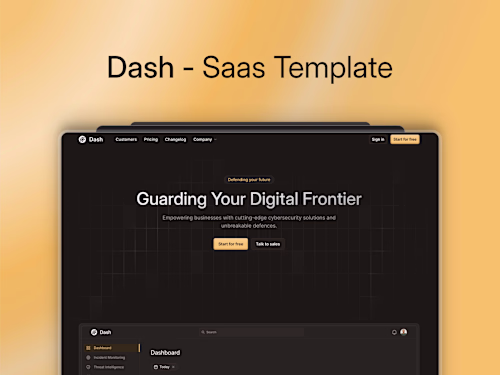 Dash - SaaS Framer Template