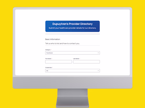 Dupuytren's Provider Form