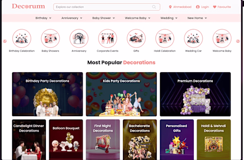 Decorum: Event Booking with Seller and Admin Site